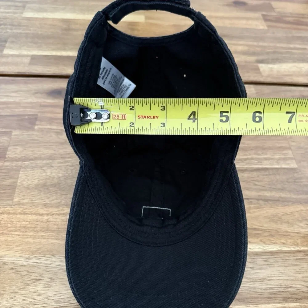 Carhartt Hat Cap Strap Back Black‎ Embroidered Patch Youth Workwear Classic